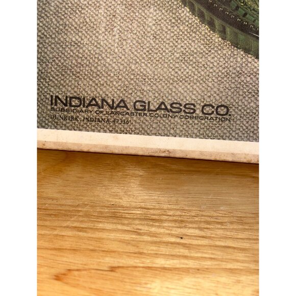 Indiana Glass Co Olive Deviled Egg & Hors d'oeuvre Tray 13" Glass 7703 NOS Box - Picture 5 of 6